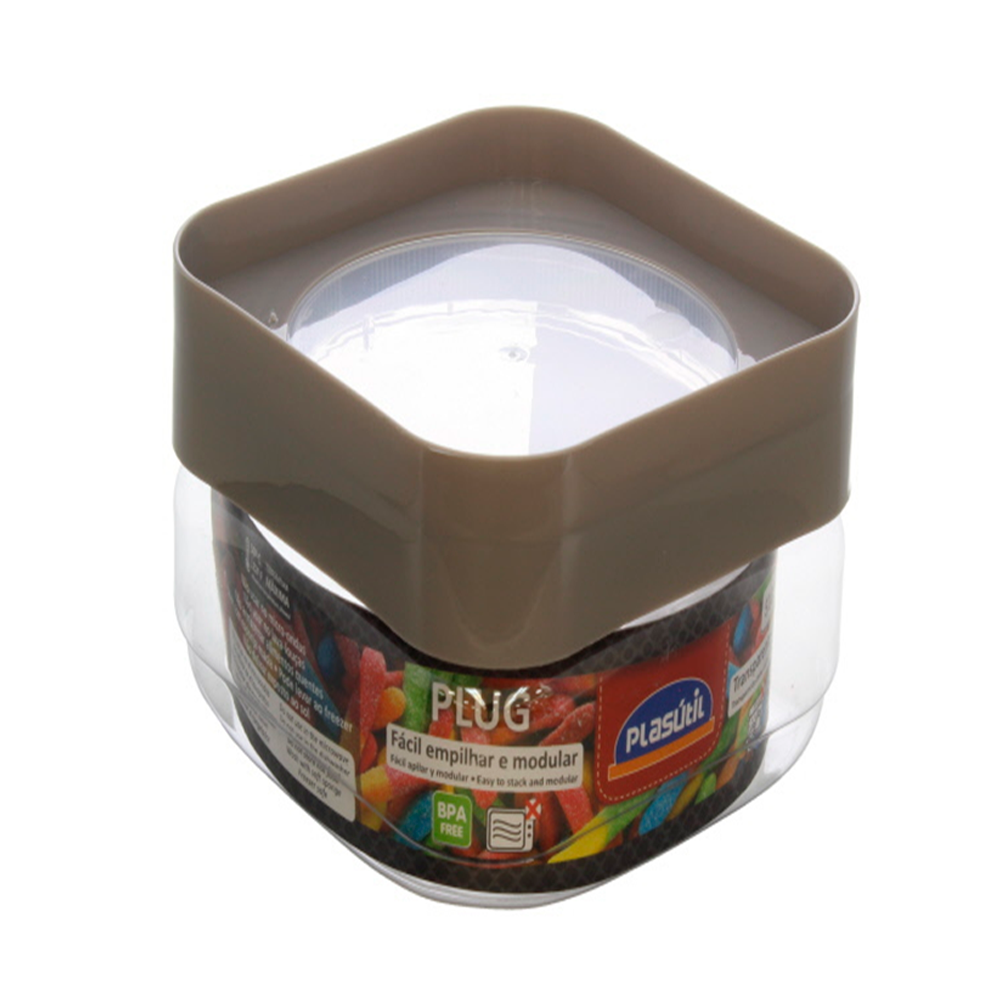 FRASCO P/ALIMENTO 510.ML (12883) TRANSPARENTE/CREMA