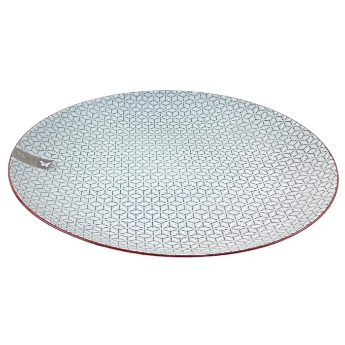 PLATO LLANO 10.5" 705-2400446 BLANCO/GRIS