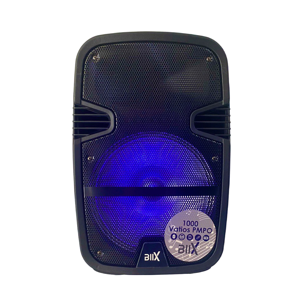 CORNETA 12" BIIX-COR012 USB AUX MEMORIA MICRO BLUET BATER 1000 VATIOS