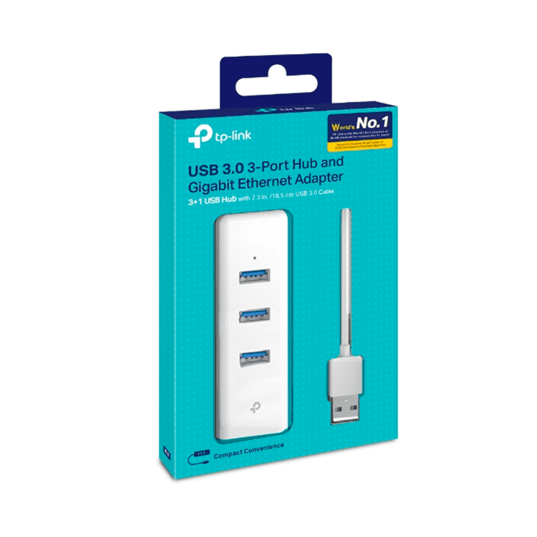 ADAPTADOR UE330 USB 3.0 3 PORT GIGABIT TP-LINK RJ45