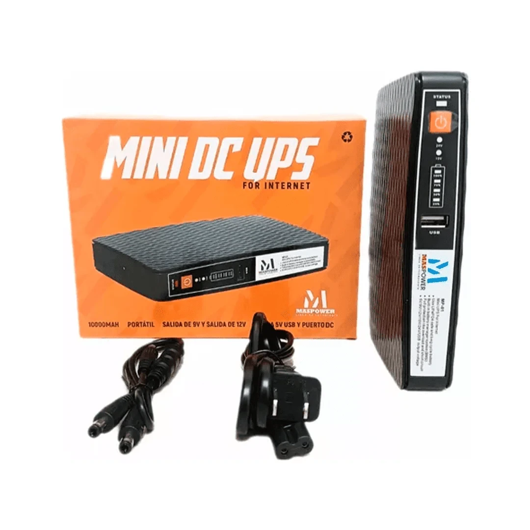 MINI DC UPS FOR INTERNET MASPOWER MP-01 10000MAH REF 419