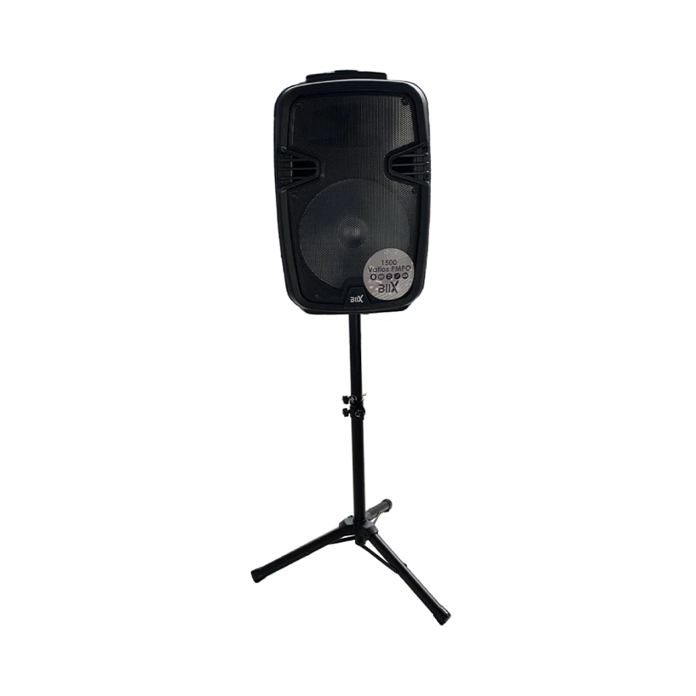 CORNETA 15" BIIX-COR015 USB AUX MEMORIA MICRO BLUET BATER 1500 VATIOS