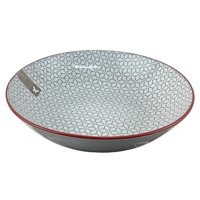 PLATO SOPERO 8" 705-2400448 BLANCO/GRIS