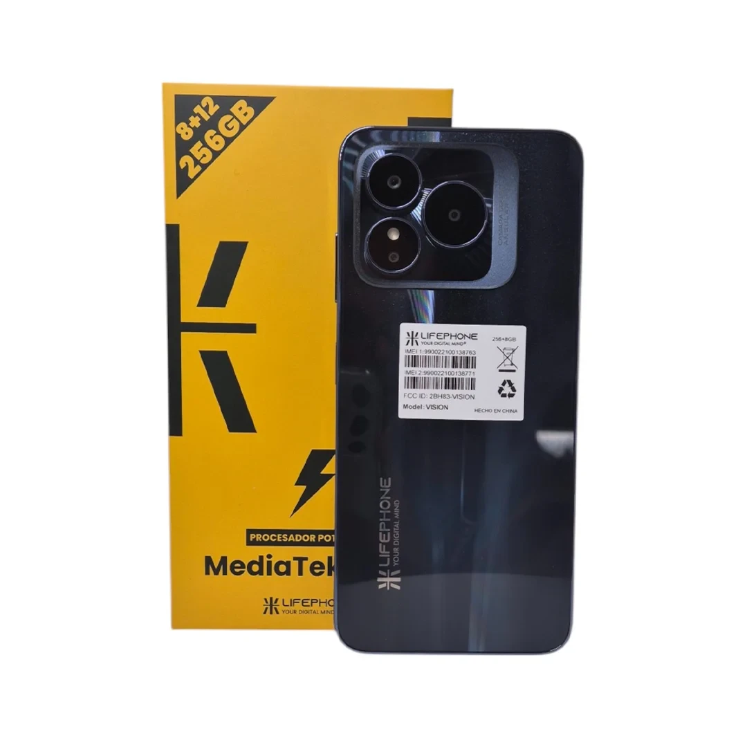 TELEFONO CELULAR LIFEPHONE MEDIATEK G88 VISION 3G 4G 256GB 8+12GB DARK BLUE