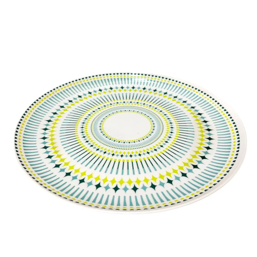 PLATO 11" 726-2403784 BLANCO/VERDE/CELESTE